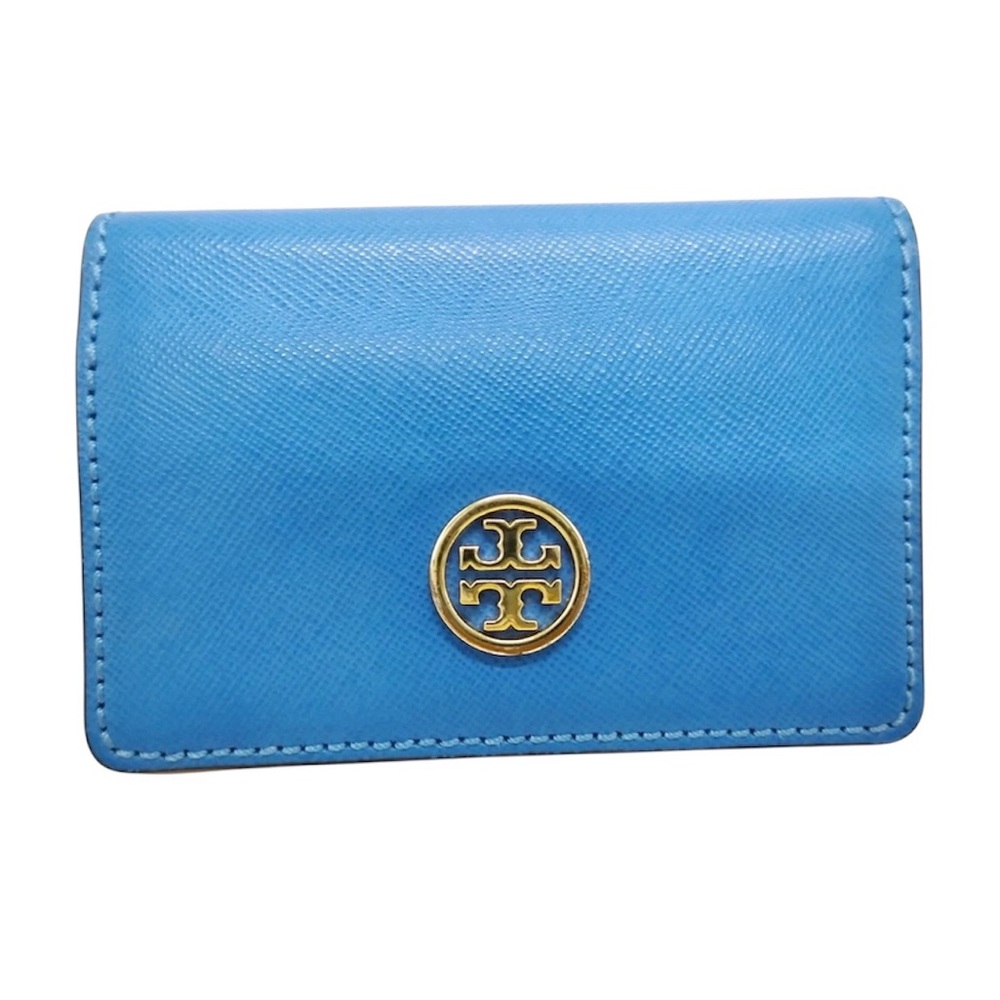 Tory Burch Blue Leather Wallet